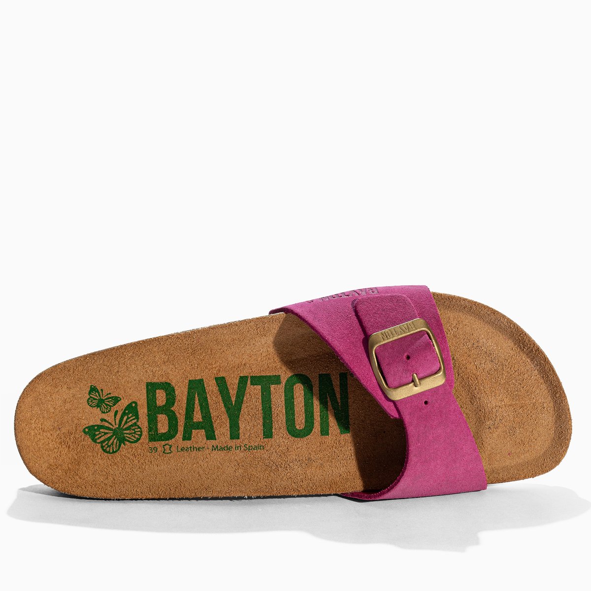 Sandales en cuir suedé ZEPHYR fuschia, BAYTON