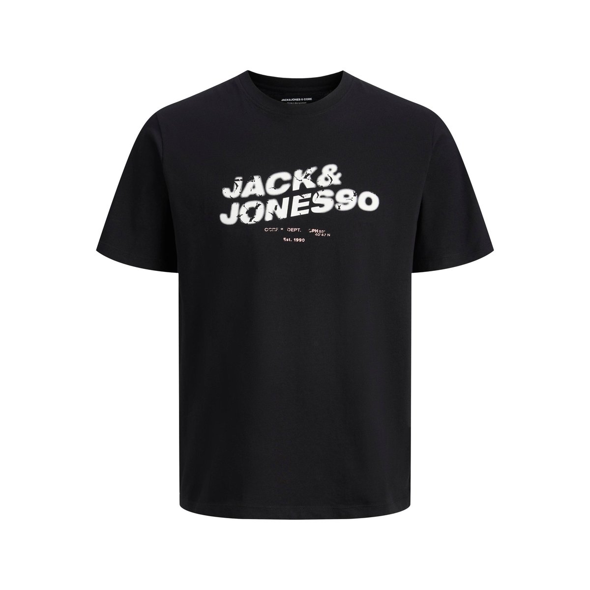 T-Shirt noire - black, JACK & JONES
