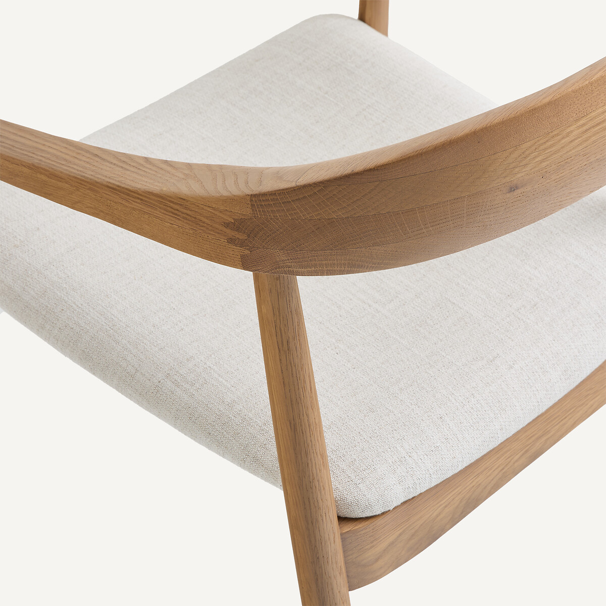 Fauteuil de table, en chêne massif, GALB chêne/craie, AM.PM