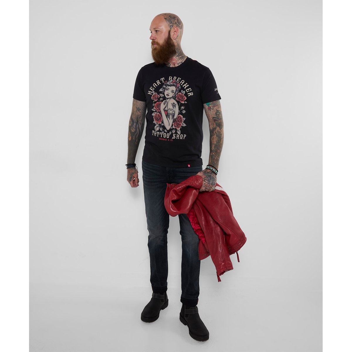 T-Shirt Heart Breaker noir, JOE BROWNS