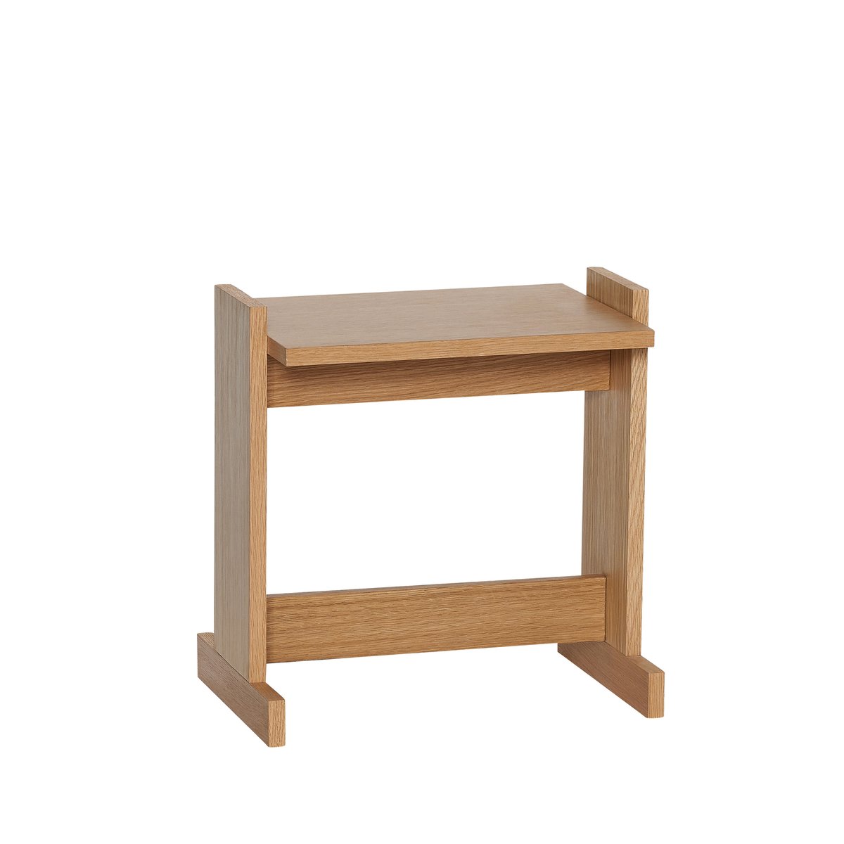 Table d'appoint en placage de chêne FUTU naturel, HUBSCH