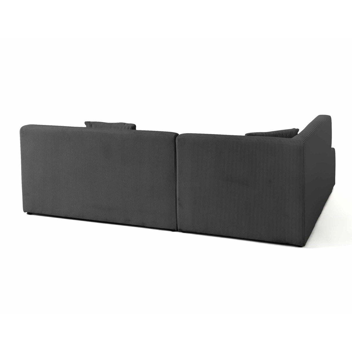 Canapé d'Angle gauche 5 places - ONYX gris foncé, BEST MOBILIER