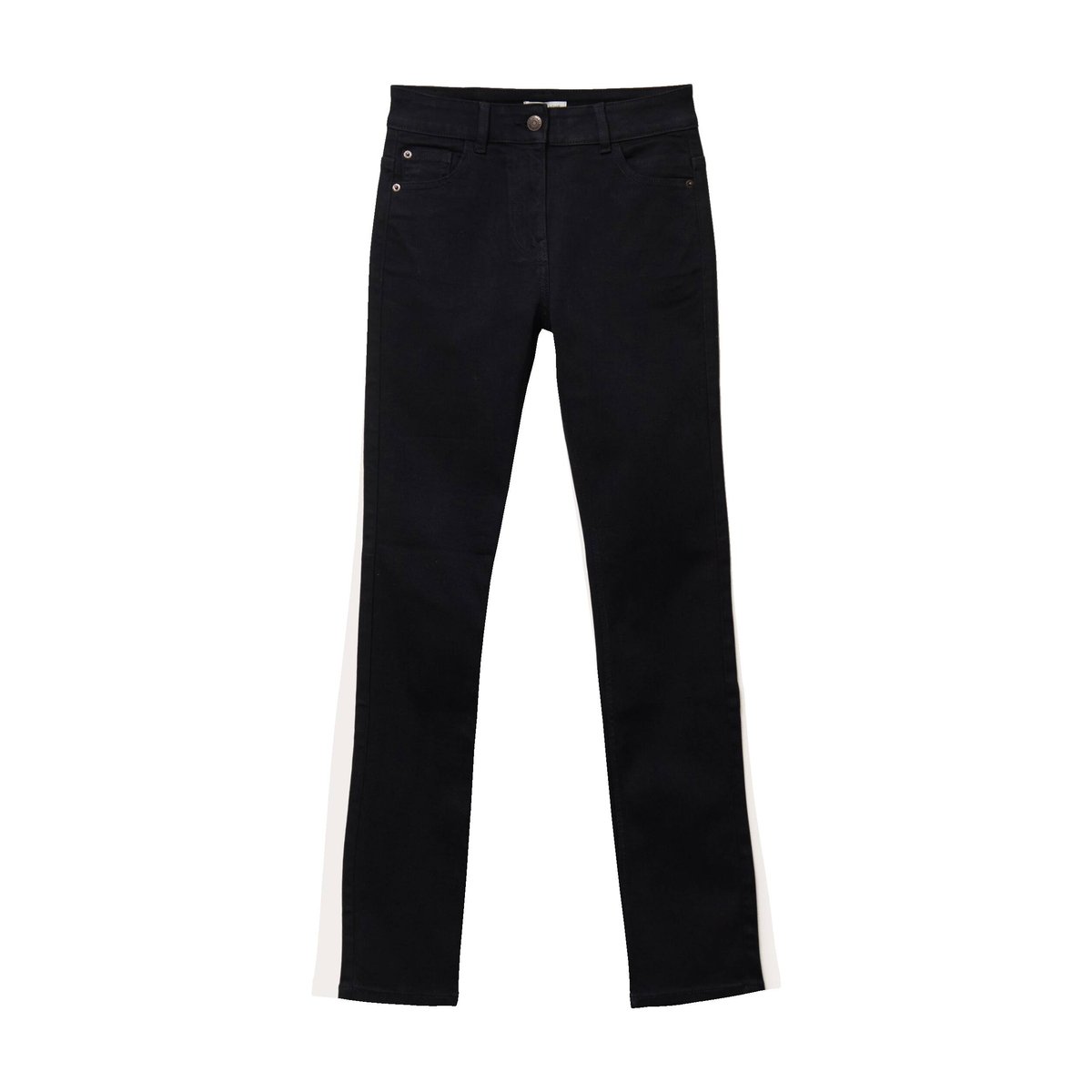 Jean droit regular taille standard denim noir, CACHE CACHE