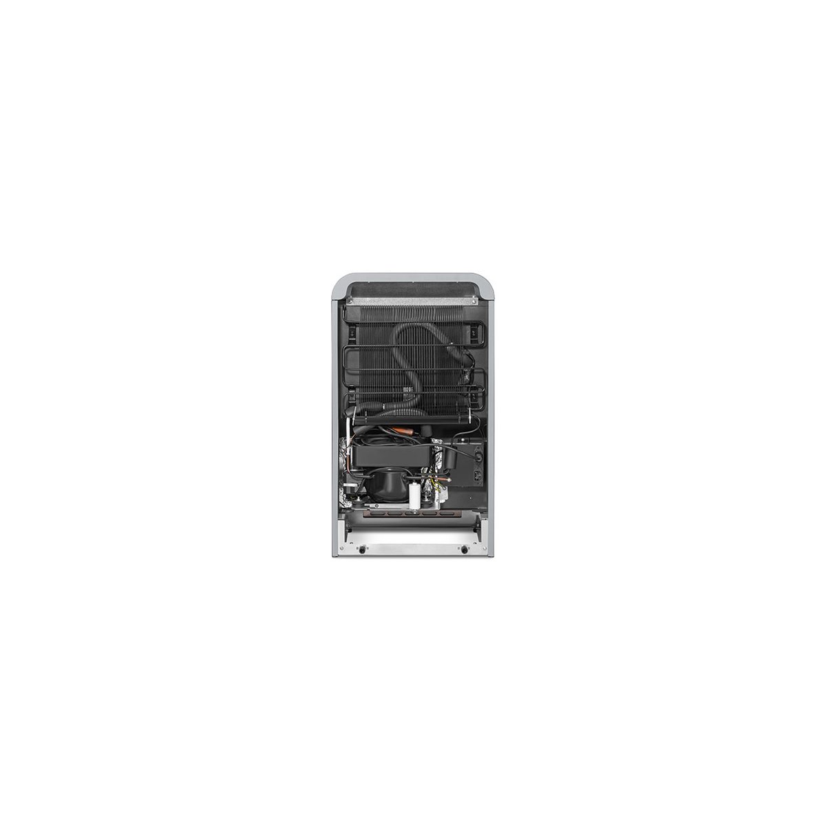 Mini réfrigérateur 1 porte poignée à gauche FAB5 gris métal brillant, SMEG