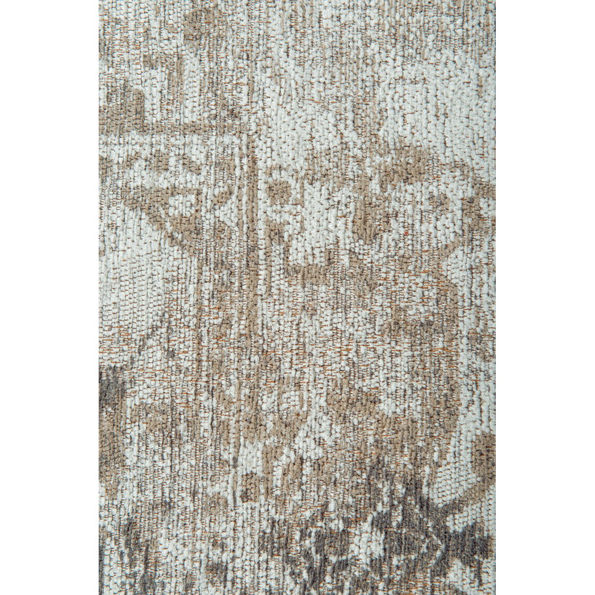 Tapis salon et chambre moderne tissé plat CROWN gris, NOVATREND