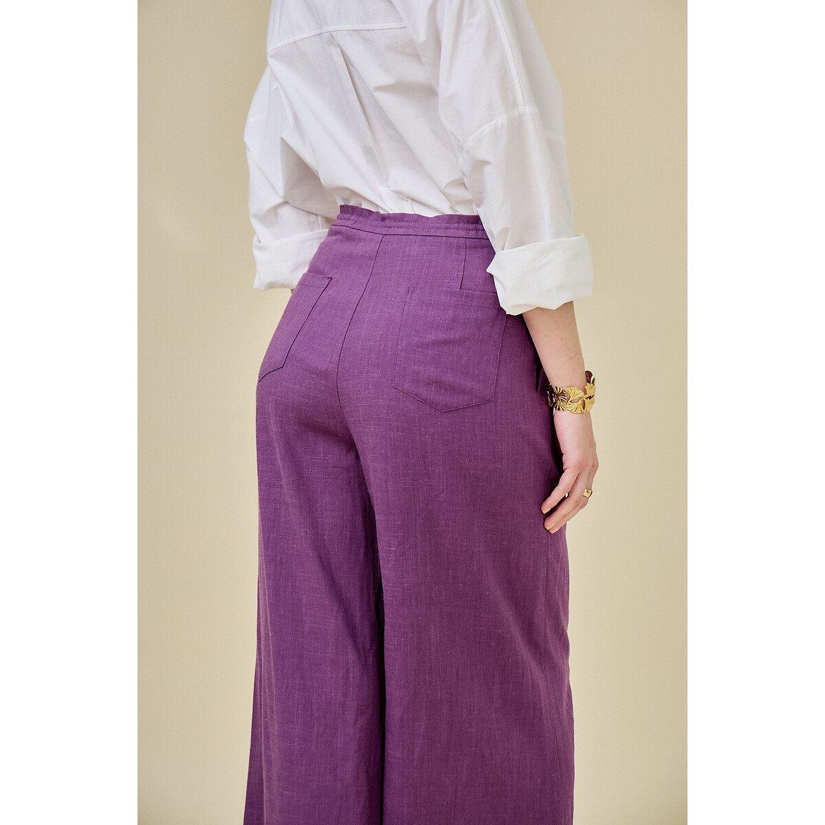Wide Leg Trousers For Suits purple, SEE U SOON