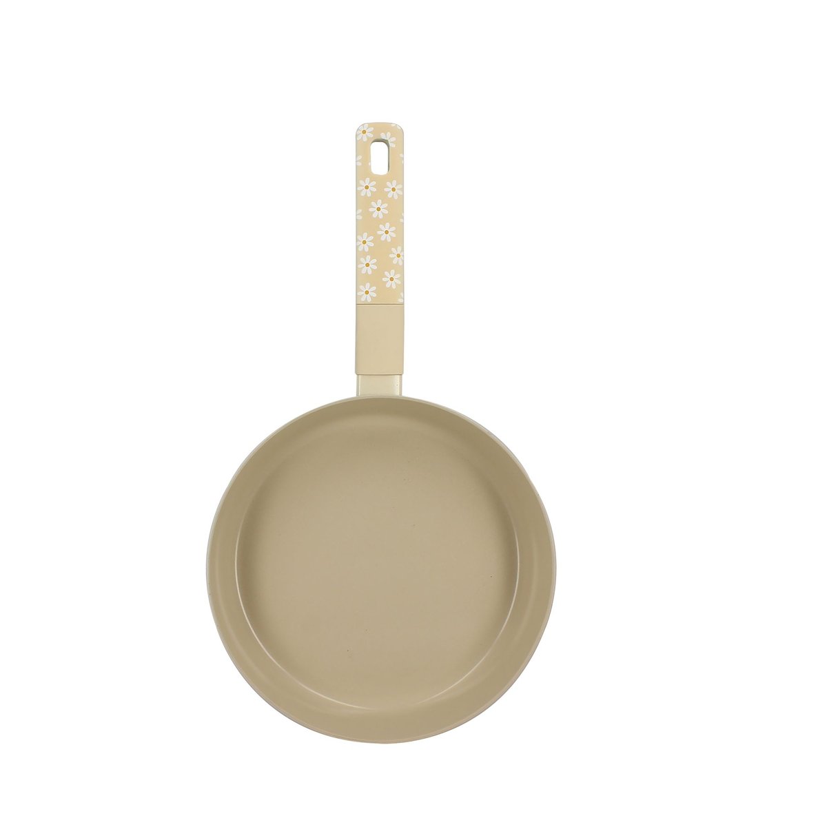 Poêle 24cm en aluminium, MARGUERITE beige, MENASTYL
