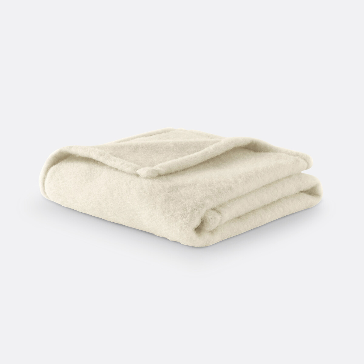 Woolmark 600 G/m² Pure Wool Blanket ivory white, LA REDOUTE INTERIEURS