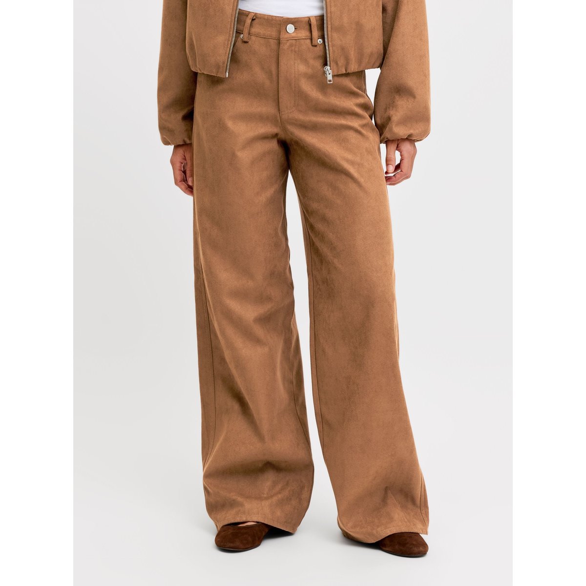 Pantalon À Jambe Large cognac, JJXX
