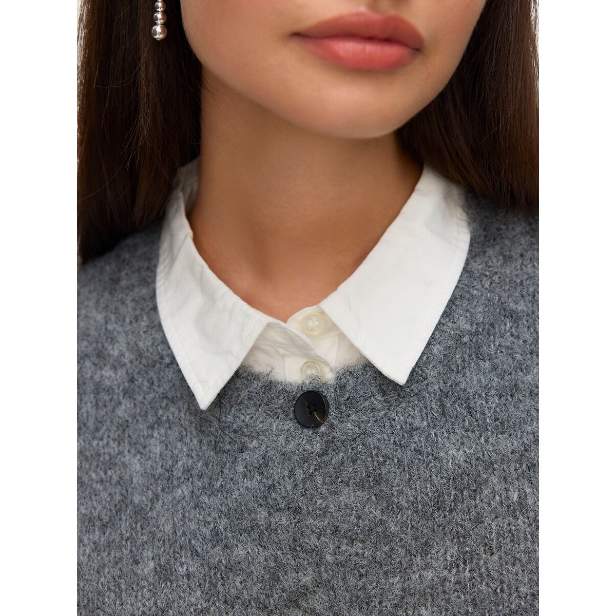 Gilet sans manches, boutonné gris, VERO MODA