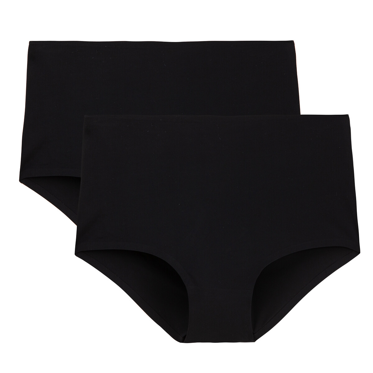 Set van 2 hoge slips in microvezel-Onzichtbaar zwart, LA REDOUTE COLLECTIONS