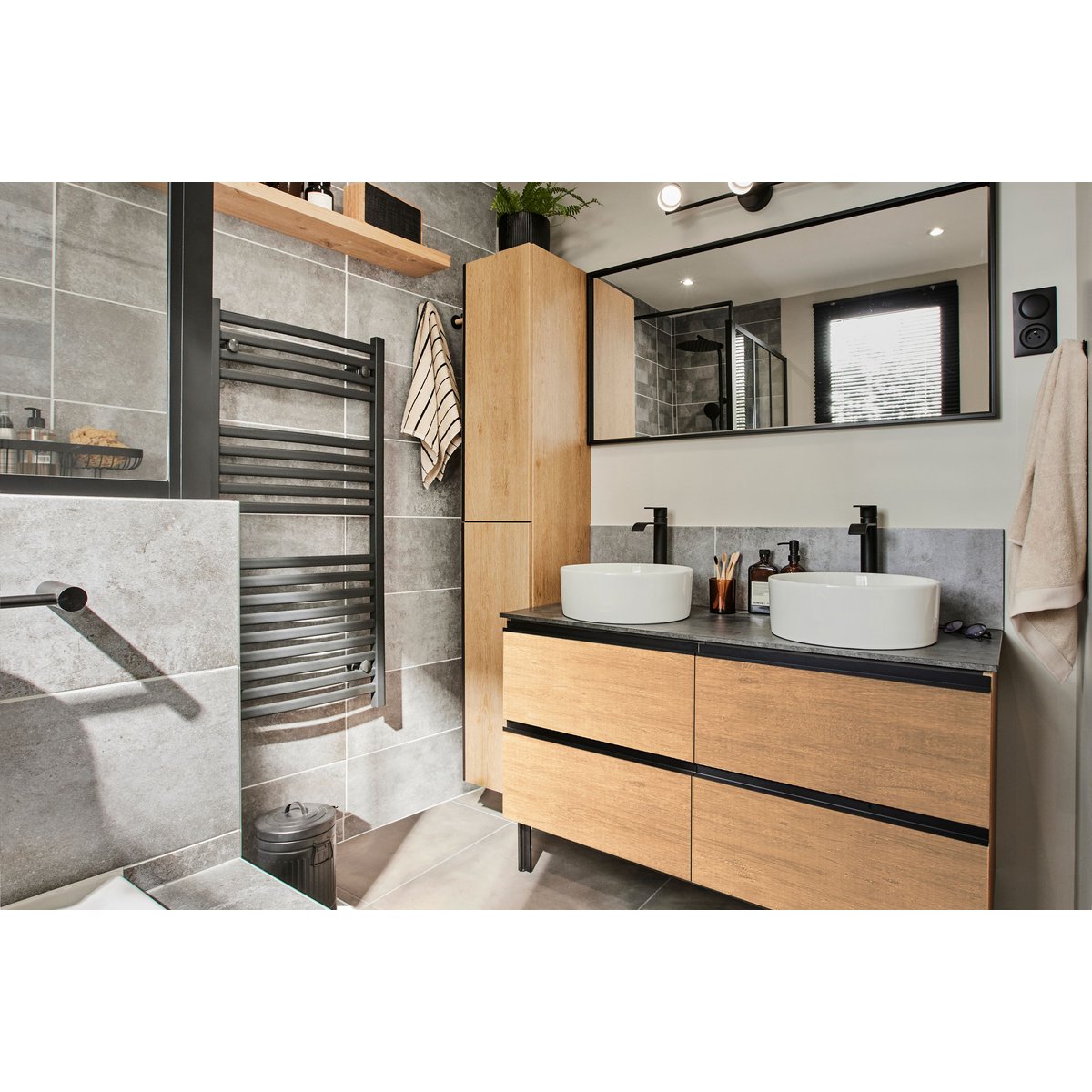 Miroir en MDF, STUDIO noir, SENSEA