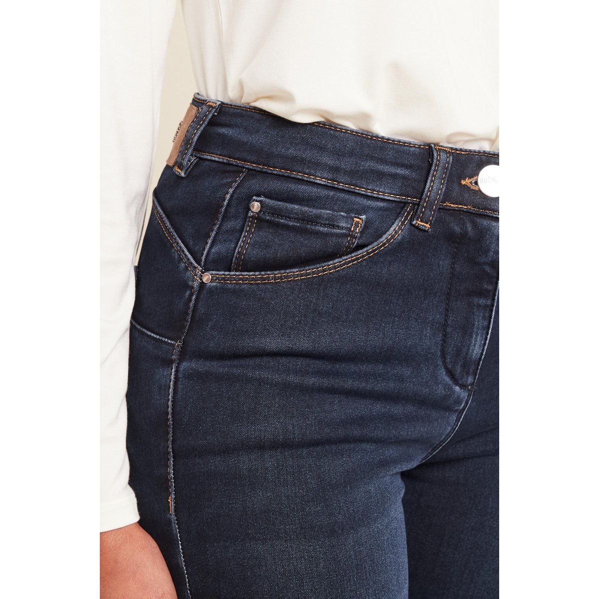 Jean ajusté 5 poches denim brut, BREAL