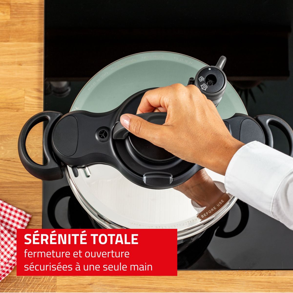 Autocuiseur ClipsoMinut de vos régions 9L + Minuteur couleur unique, SEB