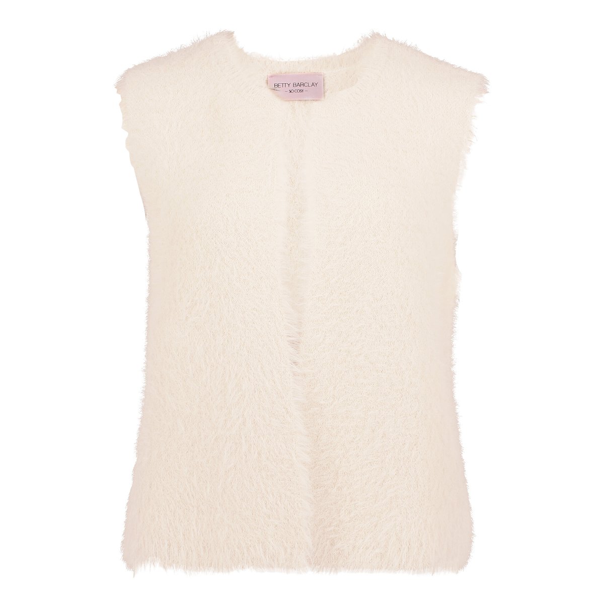 Veste sans manches en maille à teneur en fil fantaisie pastel sand, BETTY BARCLAY