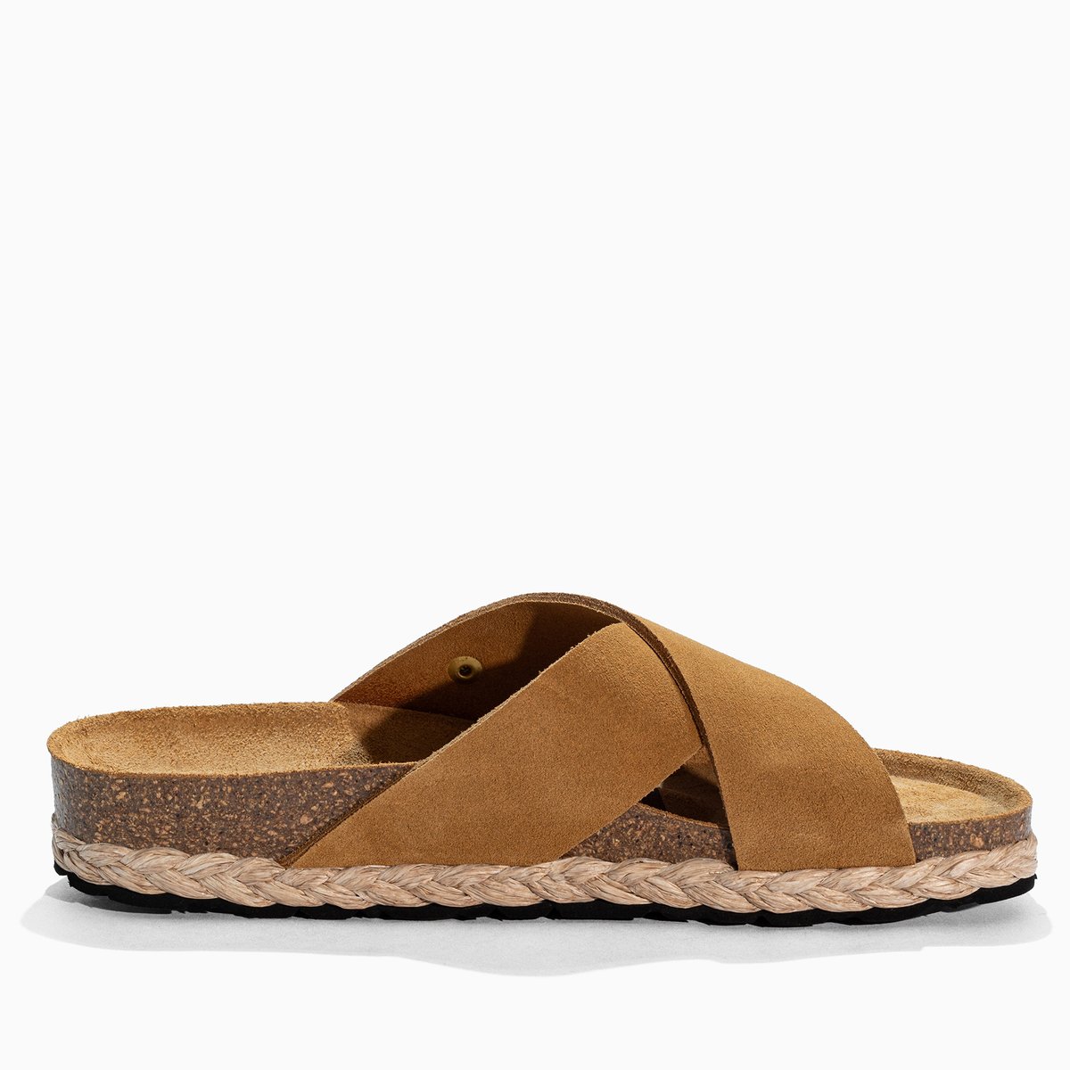 Sandales en cuir suédé BURGOS camel, BAYTON