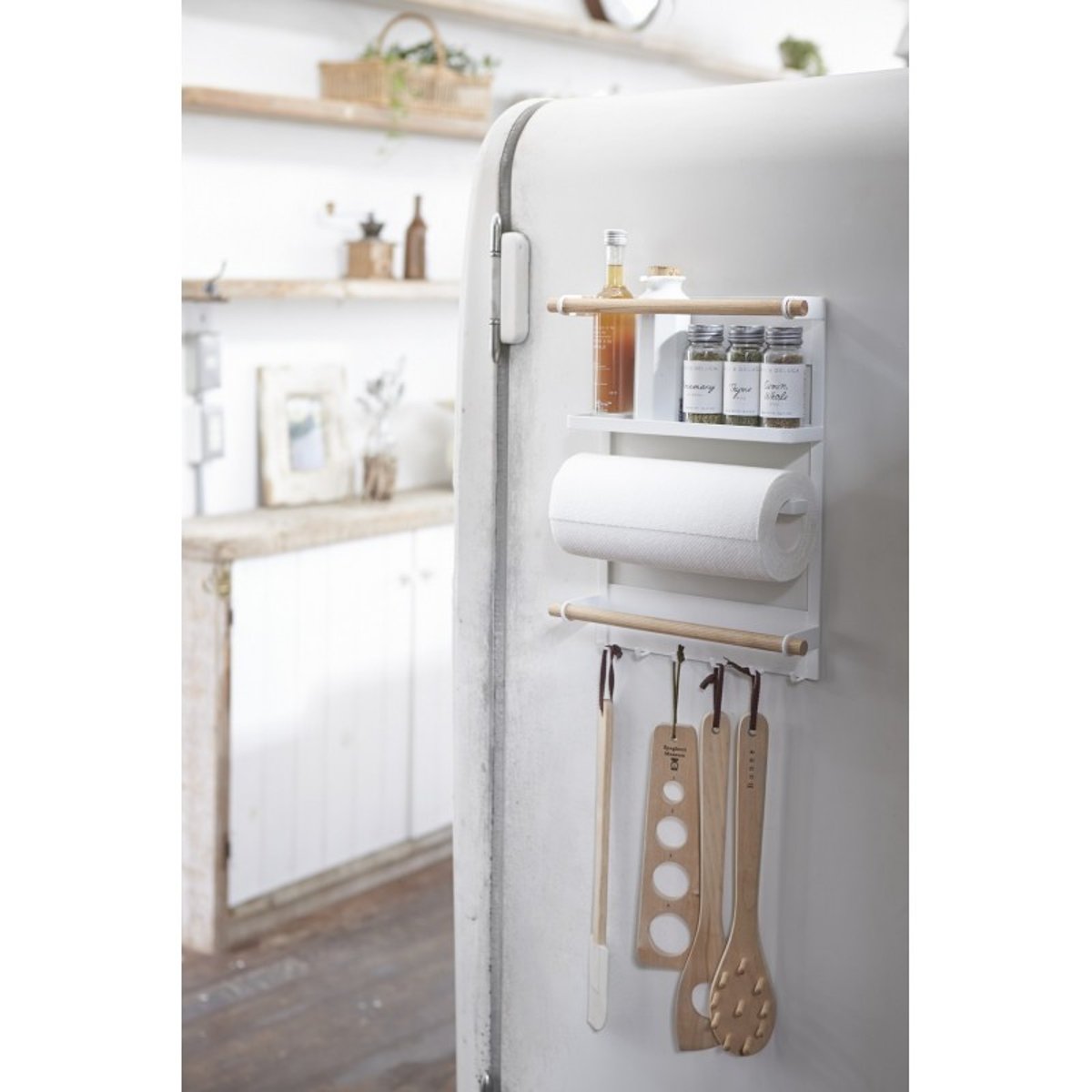 Etagère de cuisine murale magnétique TOSCA blanc, YAMAZAKI