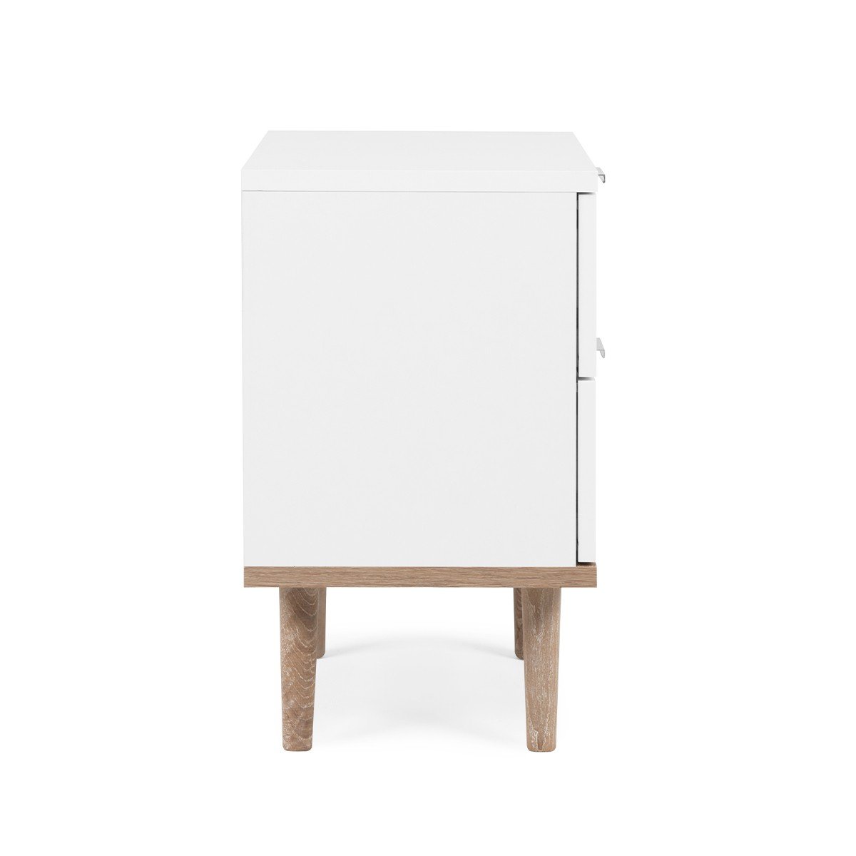 Chevet 2 Tiroirs L40 cm - COPENHAGUE blanc, CALICOSY