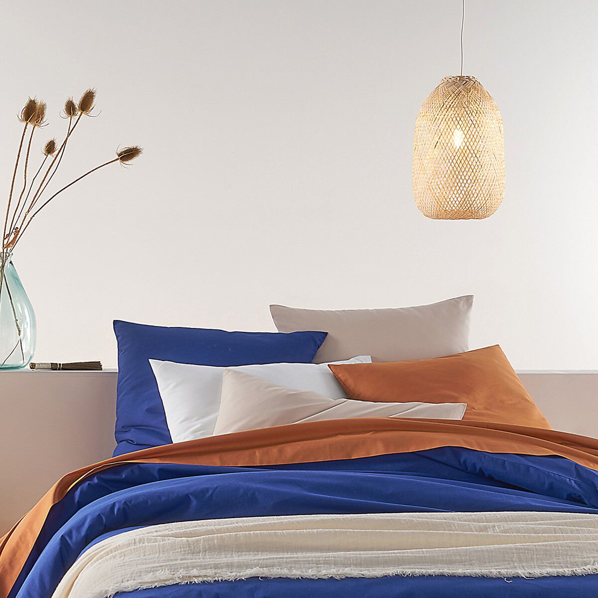 Lámpara de techo de bambú Ø25 cm, Ezia natural, LA REDOUTE INTERIEURS