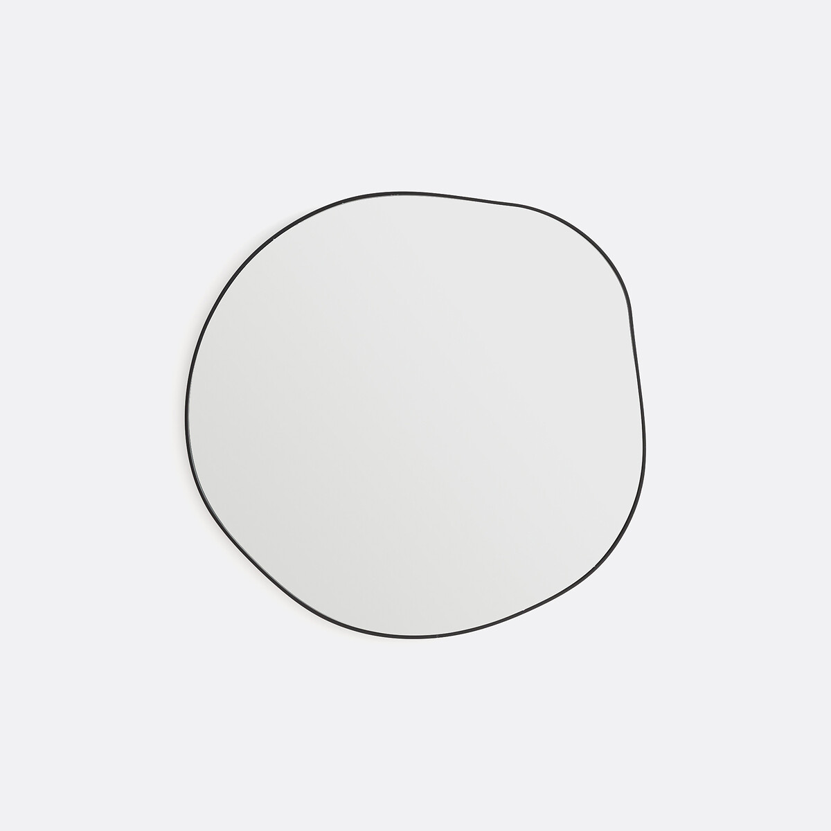 Organische vorm spiegel, lengte 58 cm, hoogte 58 cm, ORNICA zwart, LA REDOUTE INTERIEURS