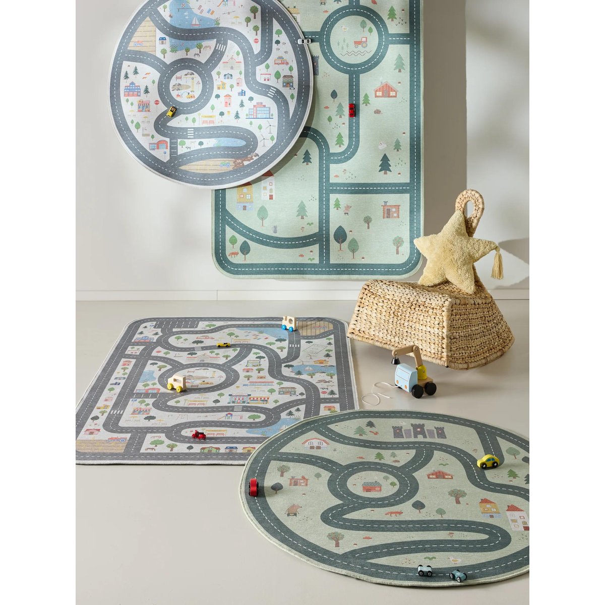 Tapis enfant LINUS crème, BENUTA