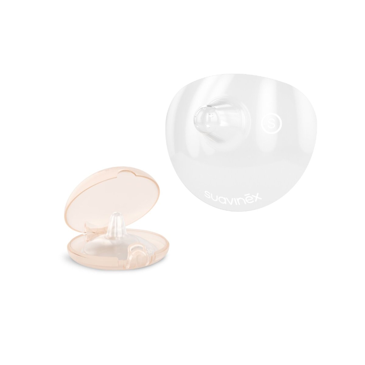 Bouts de sein en silicone taille S transparent, SUAVINEX