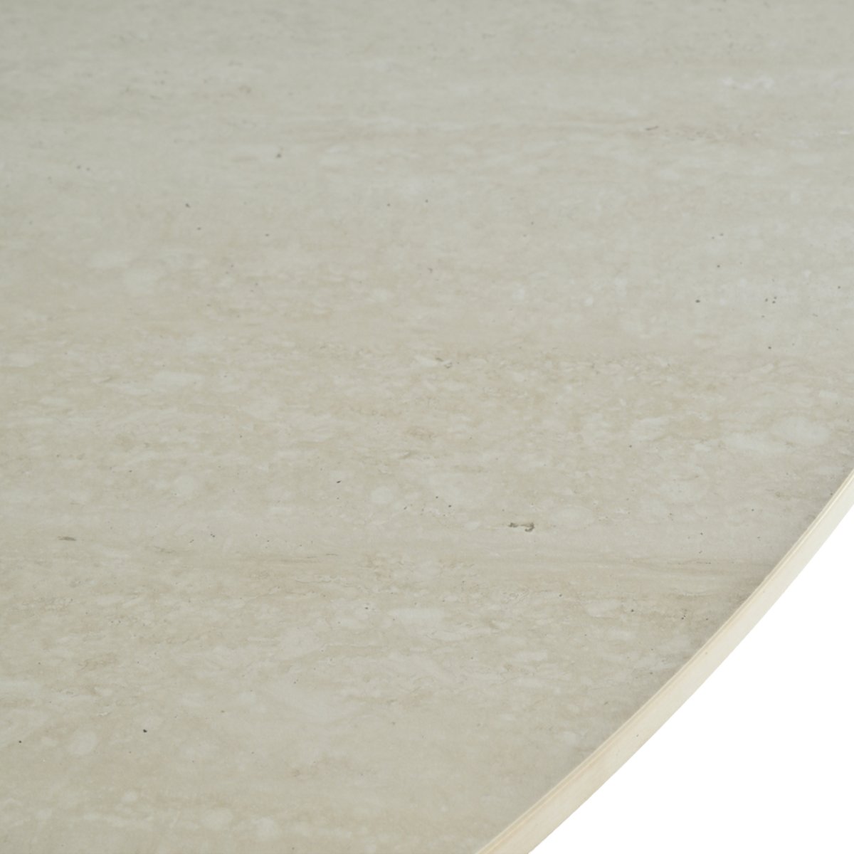 Table repas céramique D 120 cm beige, ZAGO