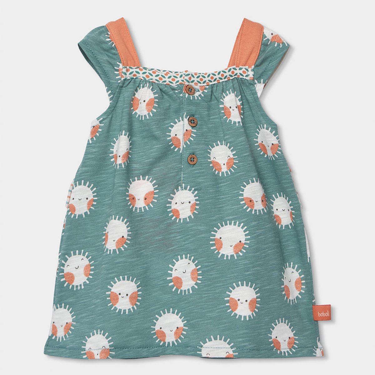 Robe bébé en maille imprimée multicolore, BOBOLI