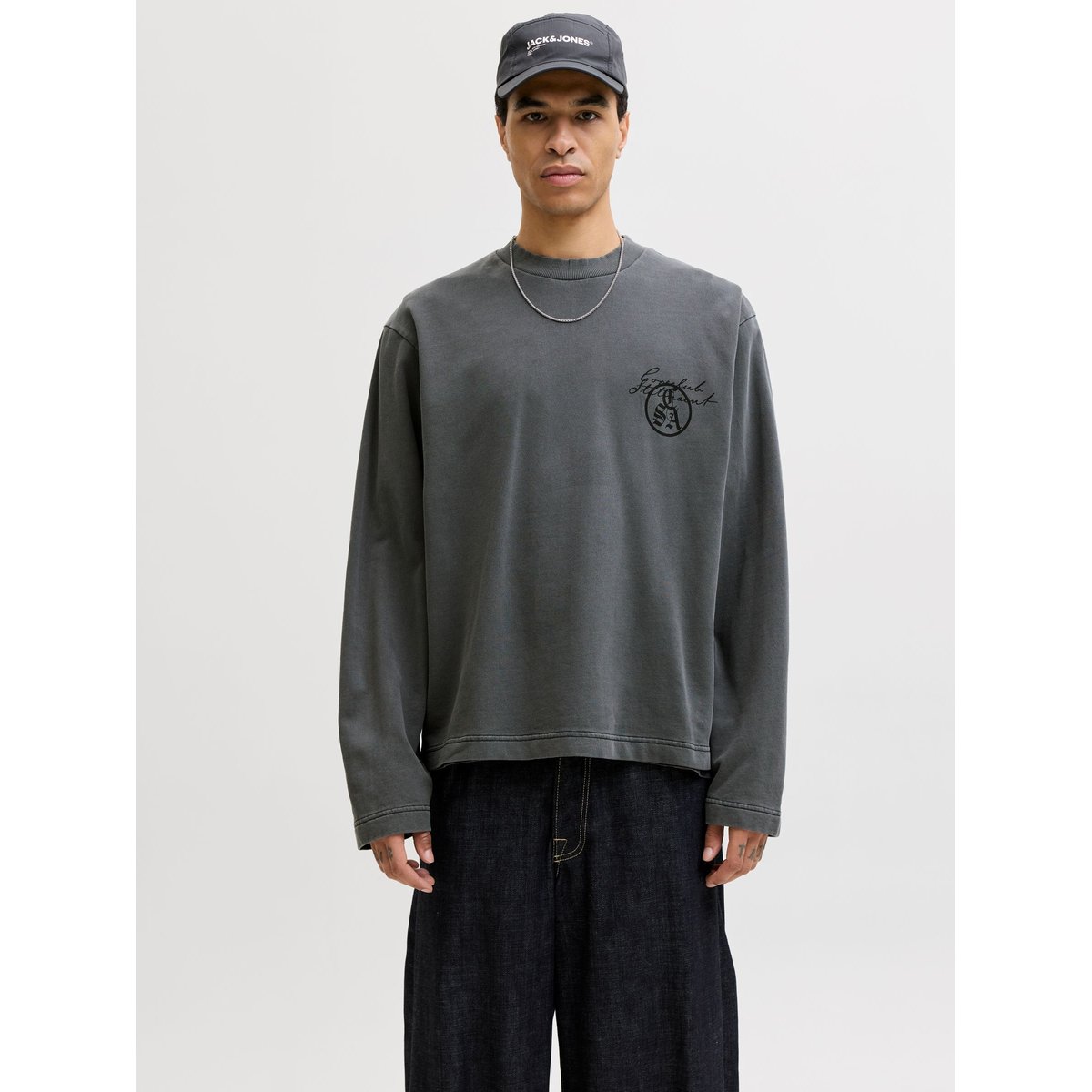 Sweat-Shirt noire - black, JACK & JONES