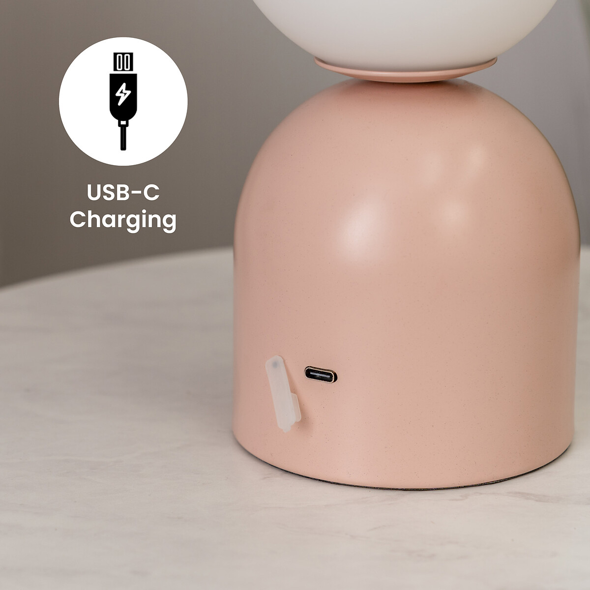 Marion Rechargeable LED Portable Table Lamp pink, SO'HOME