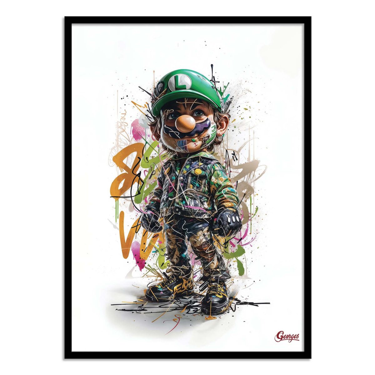 Affiche d'art - Luigi - Georges couleur unique, WALL EDITIONS