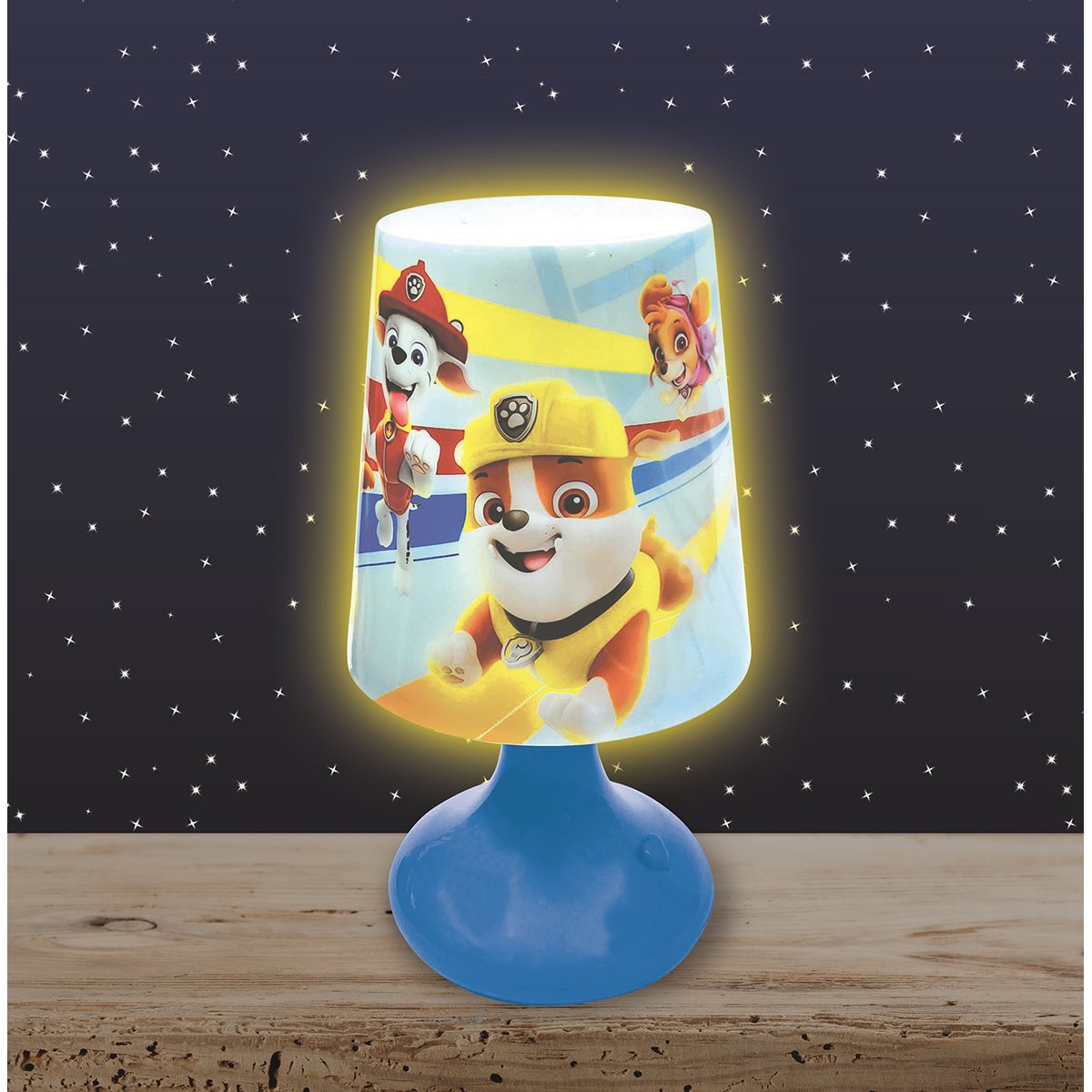 Mini lampe de chevet veilleuse sans fil Pat’ Patrouille multicolore, LEXIBOOK