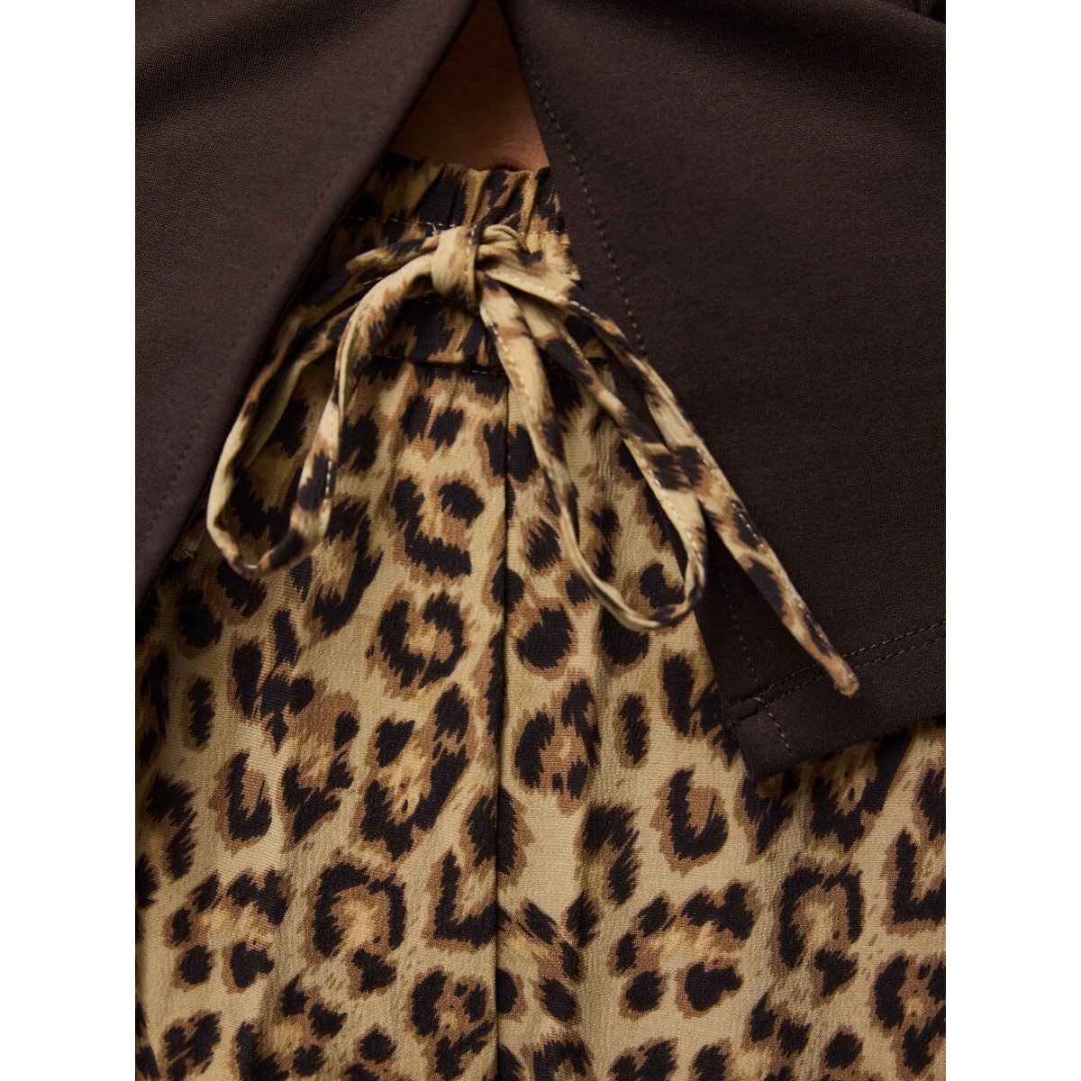Leopard Print Wide Leg Trousers leopard print, PIECES