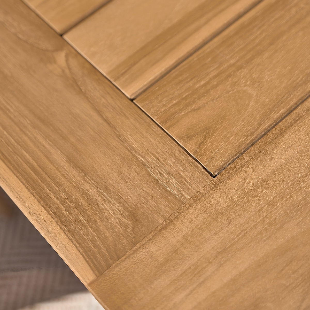 Table de jardin en teck massif extensible 6/8 places AUBE naturel, BERAH GETAH