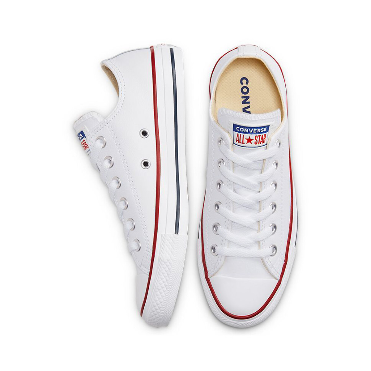 Chuck Taylor All Star en piel blanco, CONVERSE