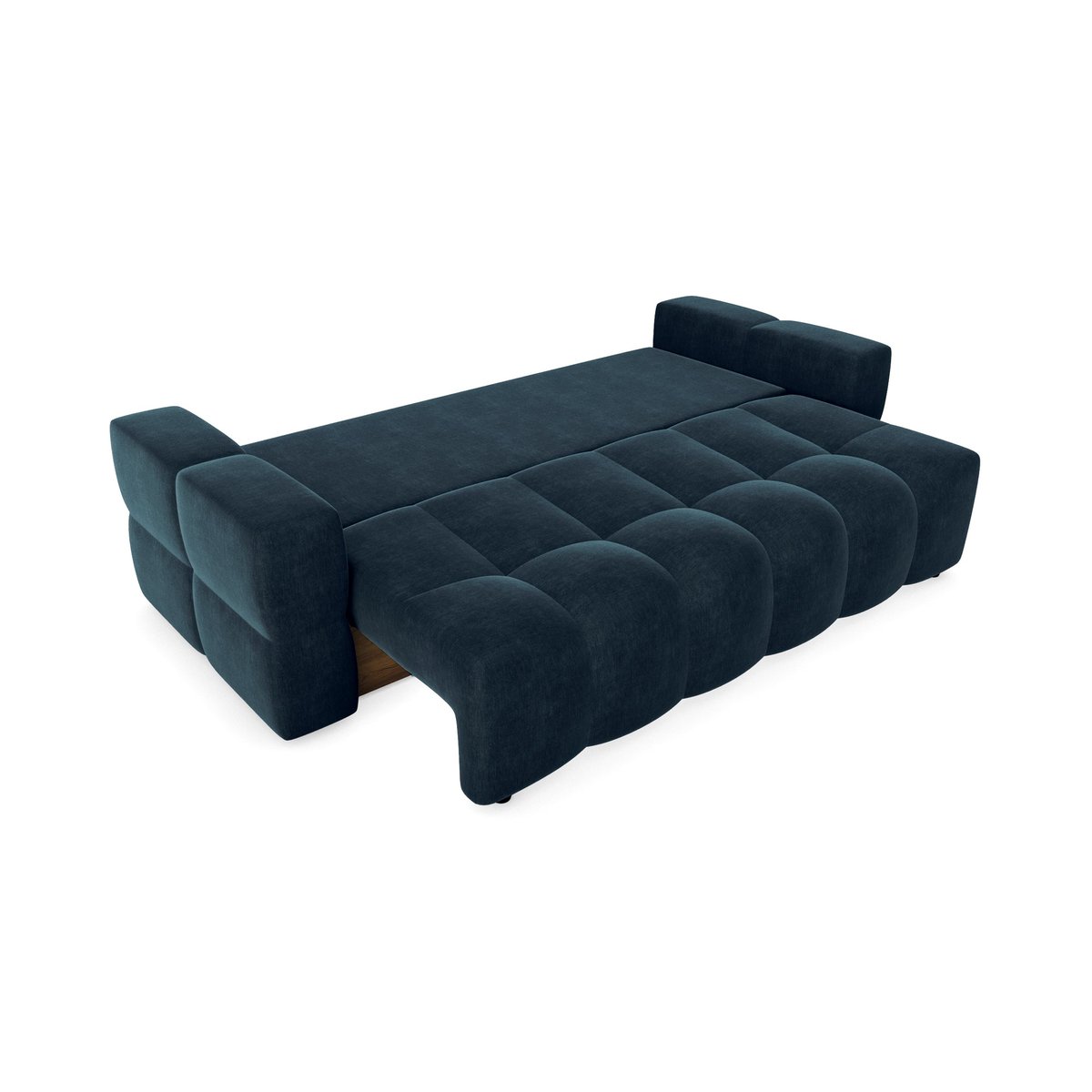 Canapé en velours GABRIEL bleu paon, SIA HOME