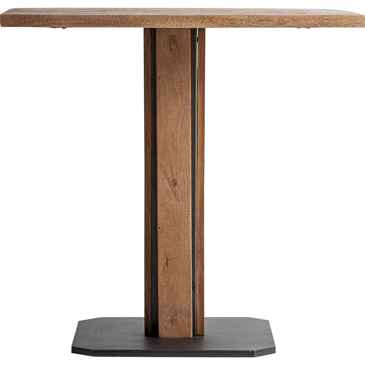 Table de bar en manguier massif style vieilli marron bois vieilli naturel, RECOLLECTION