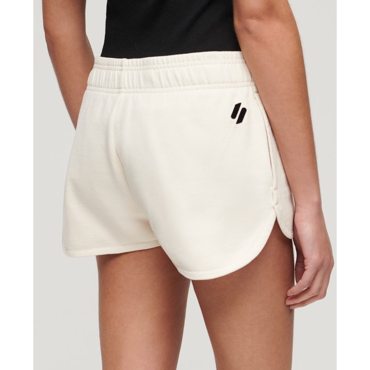 Short de course Sportswear Logo riz blanc, SUPERDRY