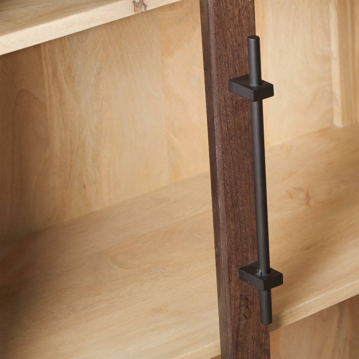 Vitrine en bois de manguier NOHEA bois clair, MADE IN MEUBLES