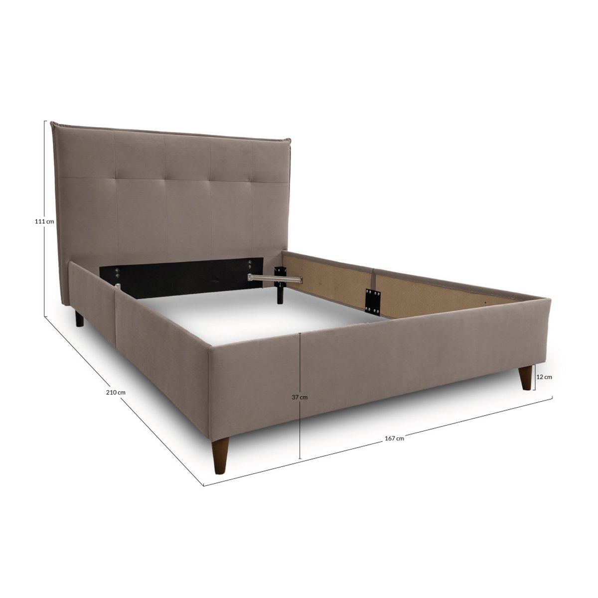 Lit - DALI taupe, BEST MOBILIER