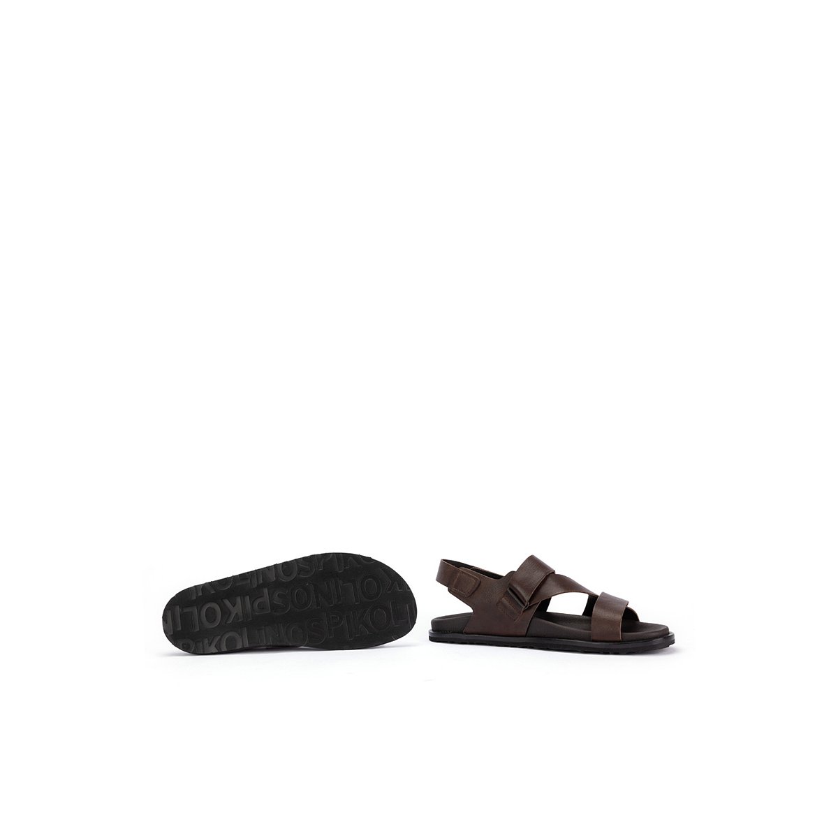 Sandales plates cuir Almagro olmo, PIKOLINOS