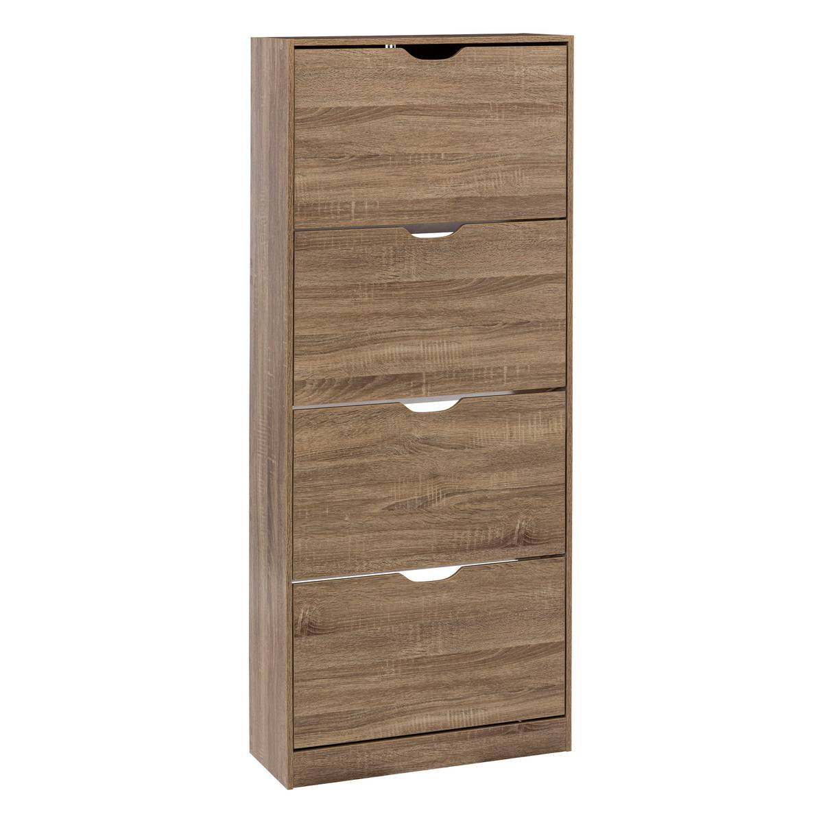 Meuble à chaussures 4 tiroirs effet bois MIX'N MODUL beige, 5FIVE SIMPLY SMART