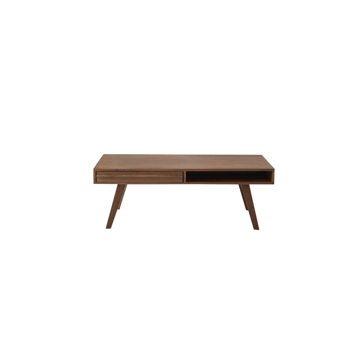 Table basse en Acacia massif, NIELS marron foncé, TIKAMOON