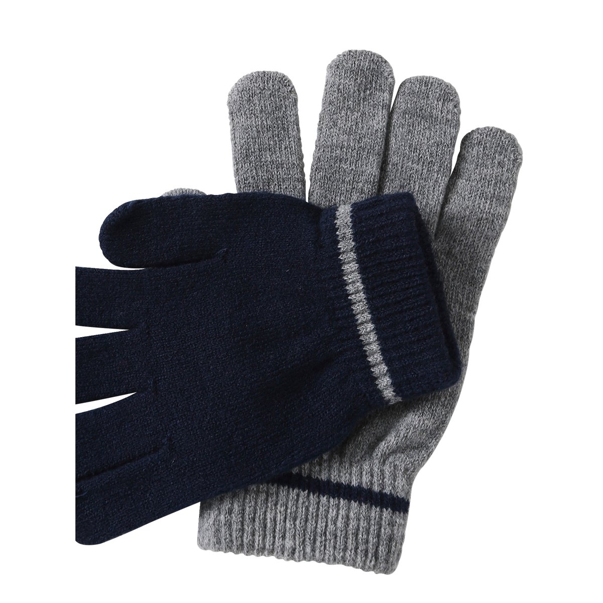 Lot 2 paires de gants magiques gris chiné, VERTBAUDET