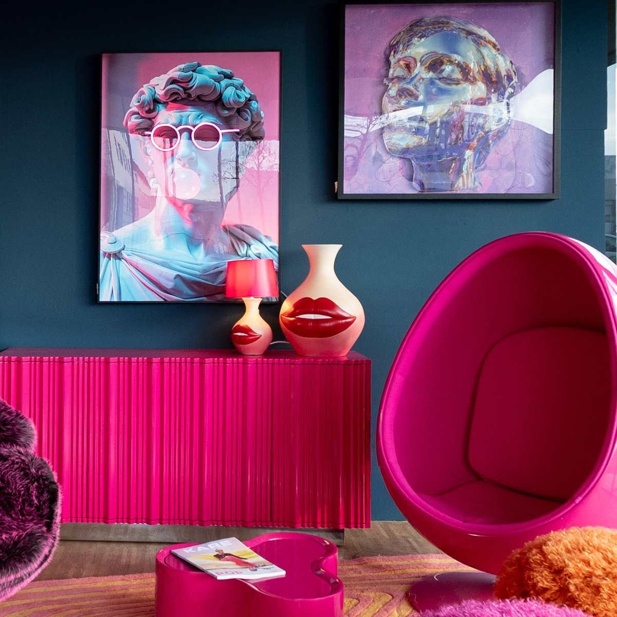 Lampe lèvres rose, KARE DESIGN