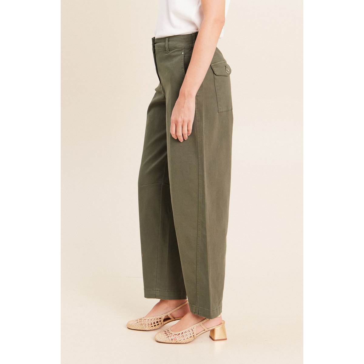 Pantalon boyfriend vert kaki, BREAL