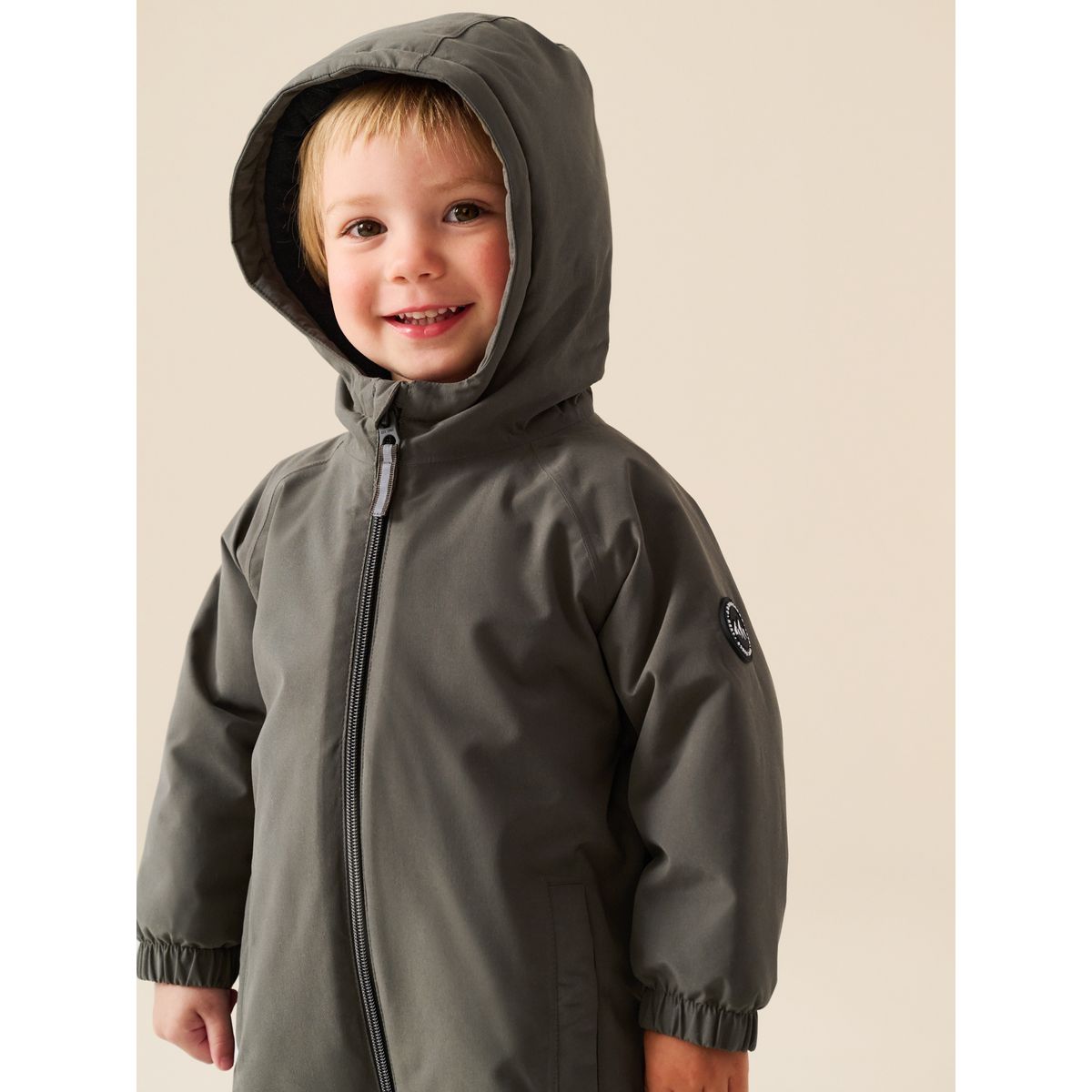 Combinaison imperméable rembourrée brun clair, NEXT
