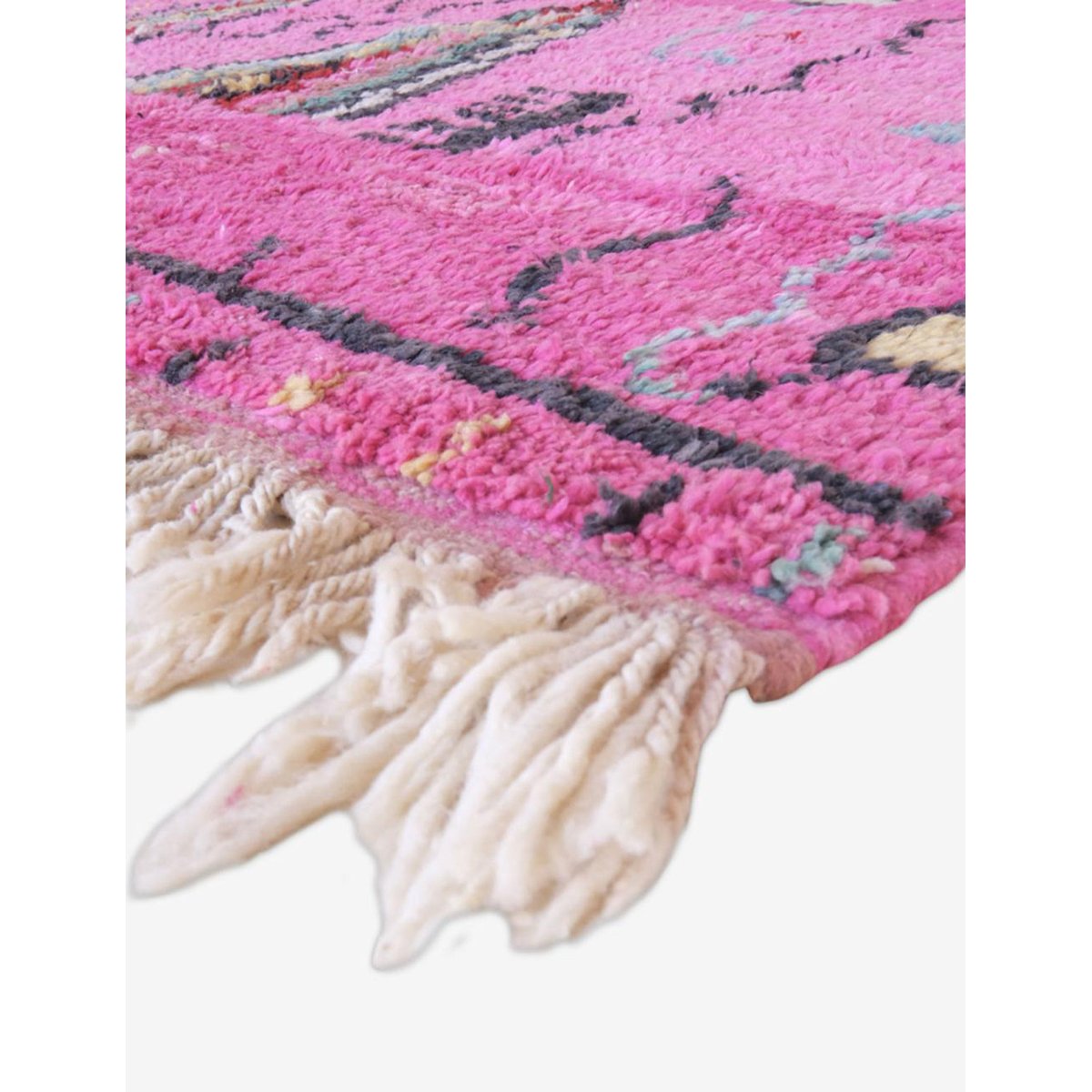 Tapis berbère marocain en laine 171 x 261 cm rose poudrée, AFK LIVING