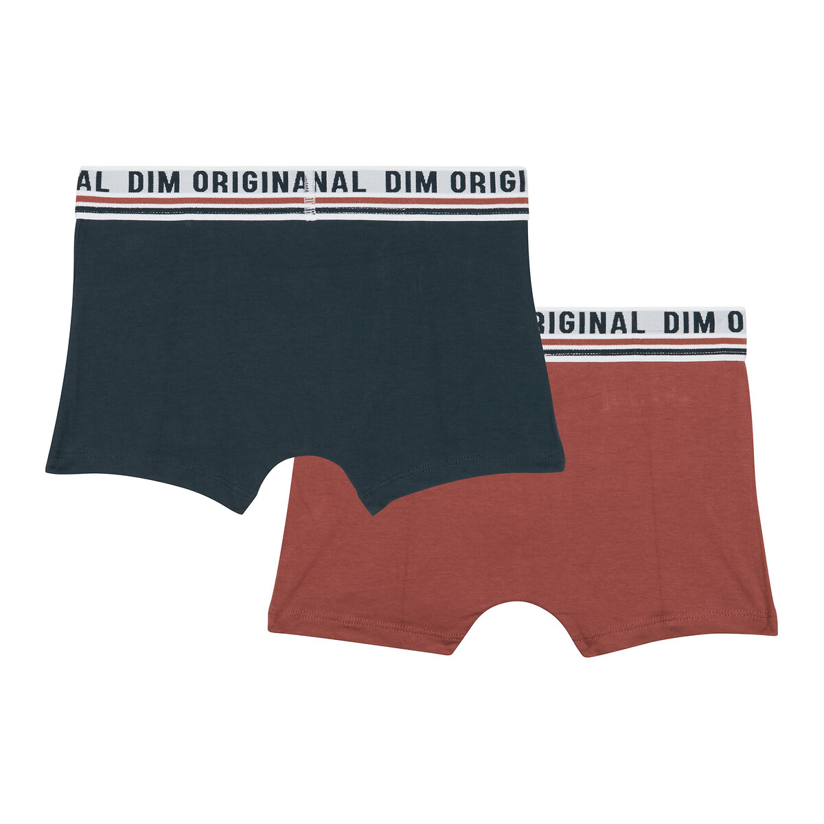 Pack of 2 Original Boxers in Cotton red + navy, DIM