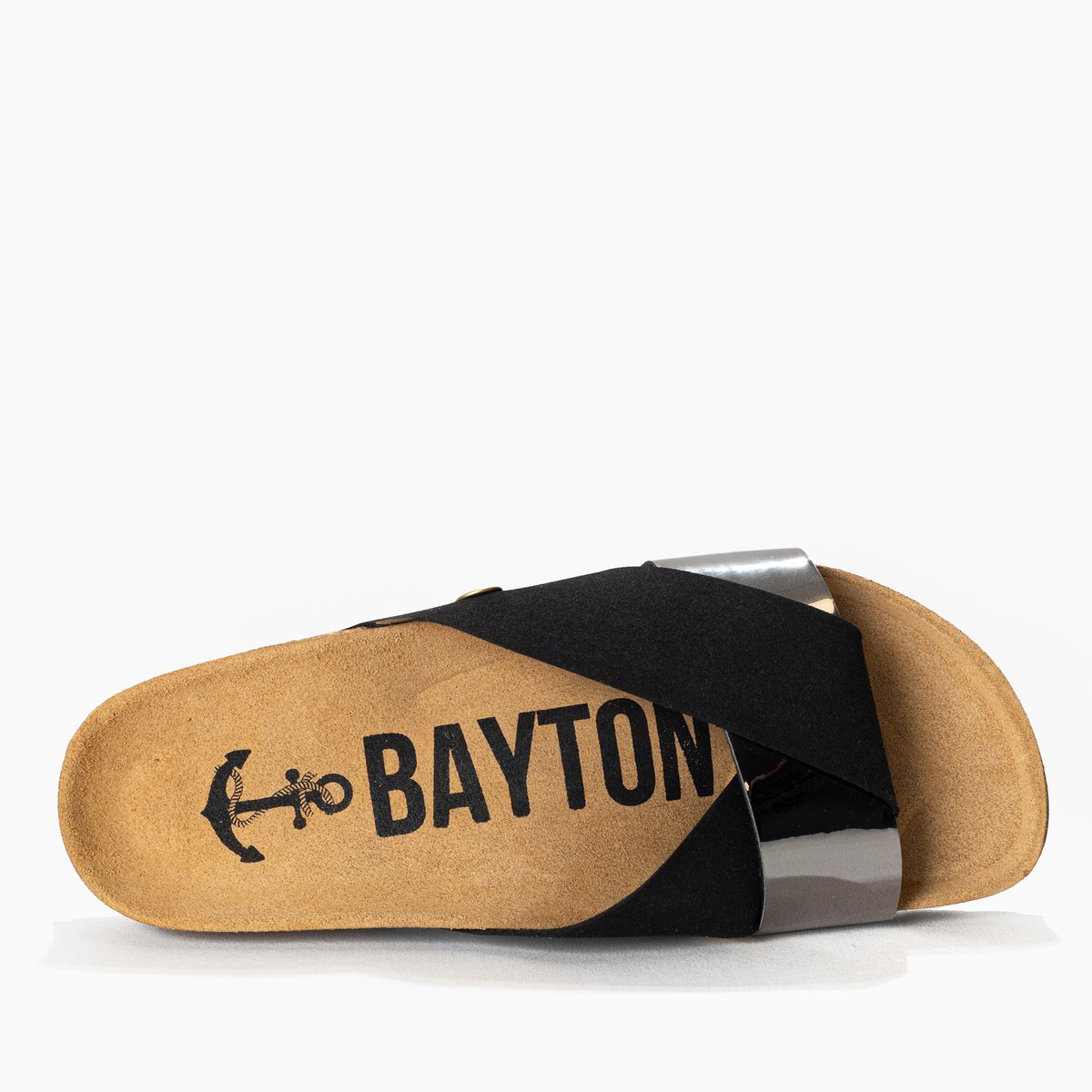 Sandales FIGARI noir melange, BAYTON
